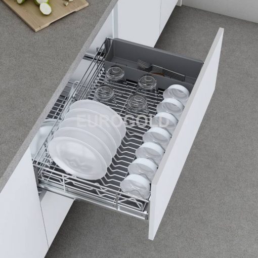 Giá xoong nồi, bát đĩa đa năng inox 304 nan Oval EPV6080F (EPO7380) – Eurogold