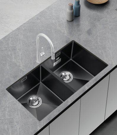 CHẬU RỬA BÁT CHỐNG XƯỚC EUC28746ED MÀU ĐEN