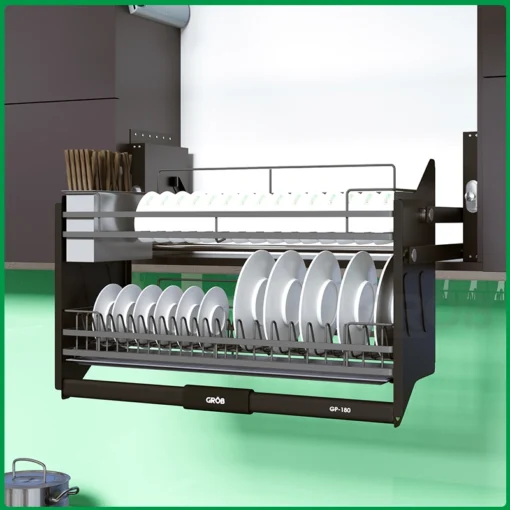 Giá bát nâng hạ nan dẹt phủ nano Grob GP-160
