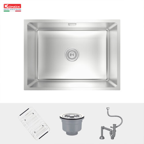 Chậu rửa bát 1 hố chống xước Konox KN6044SU Dekor