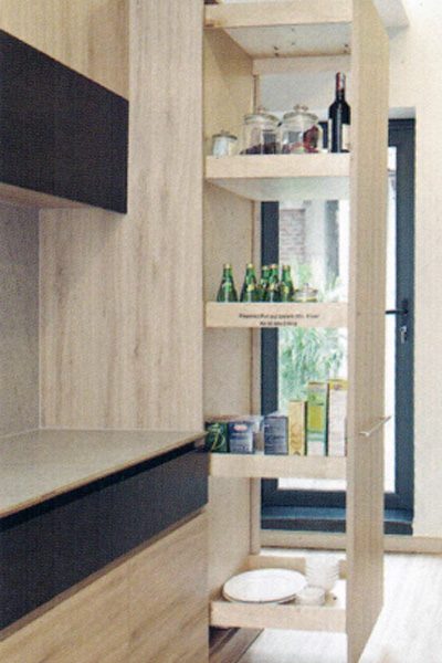 Kệ đồ khô bằng gỗ Brich Hettich SH005-WB