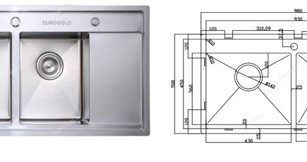 CHẬU RỬA BÁT EUP39850 EUROGOLD